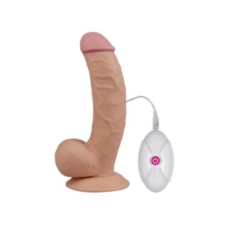Dildo The Ultra Soft Dude con Vibración 7.5 Natural